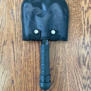Mini Black Shovel With Compass Camping/outdoor Survival Tool NEW NWOT